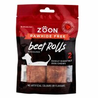 2 Beef Rolls Rawhide Free 120g