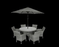 BIARRITZ 6 SEAT SET WITH 2.7M PARASOL - image 2