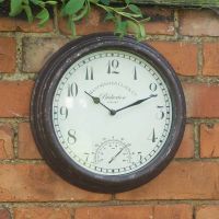 Bickerton Wall Clock & Thermometer 12in - image 2