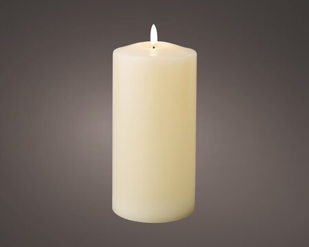 BO WAX CANDLE W/TIMER CREAM 19cm