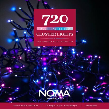 CLUSTER 720 PASTEL LIGHTS 10.4m