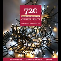 CLUSTER 720 WARM WHITE/WHITE LIGHTS