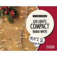 COMPACT LIGHTS 500 WARM WHITE TRANSPARENT 11m