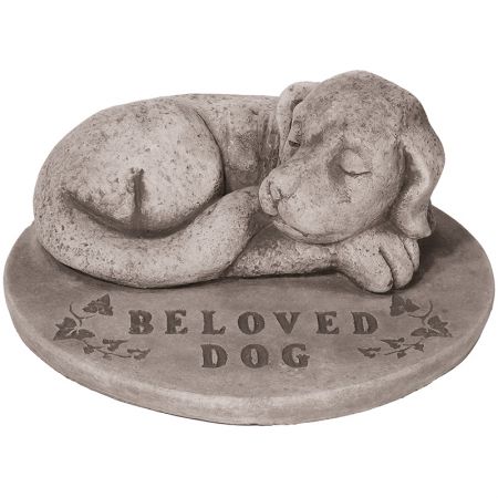 Dog Memorial Antique Grey