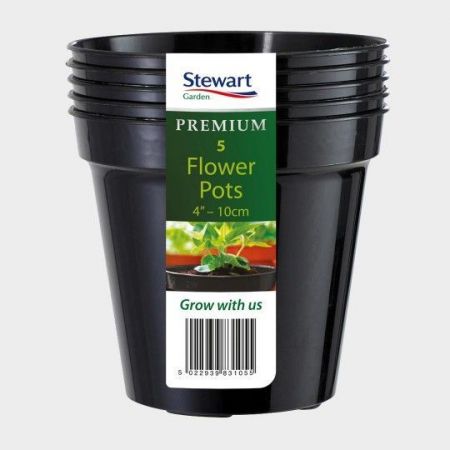Flower Pot Multi Packs Black 4In