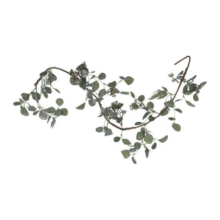 GARLAND EUCALYPTUS GREEN FROSTED 150cm