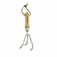 Hand 3 Prong Cultivator Stainless Steel K & S - image 2