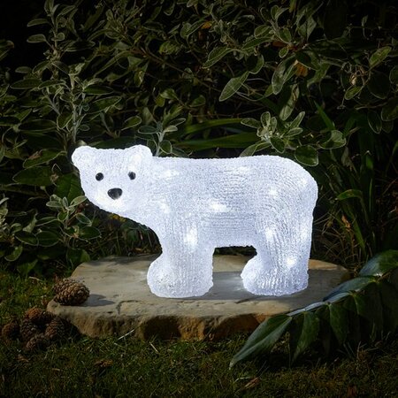 LED ACRYLIC BEAR CUB 20cm