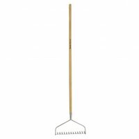 Long Handled Soil Rake Stainless Steel - image 2