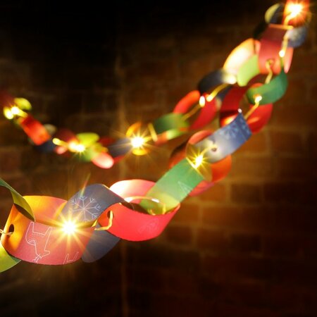 PAPER CHAIN GARLAND 1m