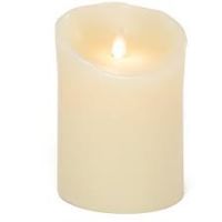 Premier Decorations Battery Operated Flickering Amber LED Wax Candle 10cm