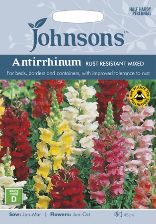 UK/JO-ANTIRRHINUM Rust Resistant Mixed - image 1