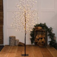 WINDSWEPT WIRE TREE 1.5m WARM WHITE 200 LIGHTS