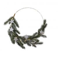 Wreath Bo Green/Warm 28Cm (Small)